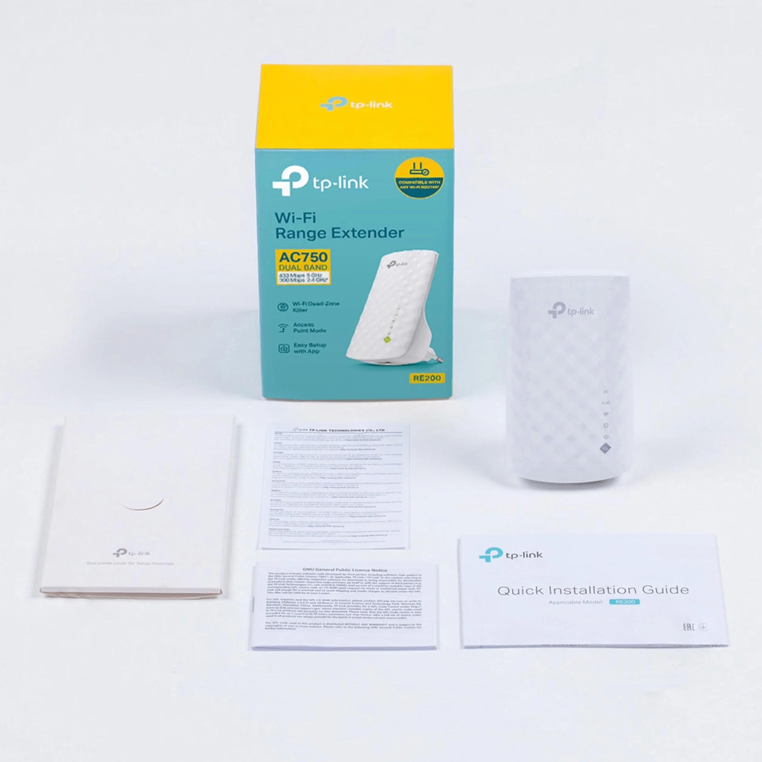 TP-Link RE200 Répéteur WiFi AC750Mbps Amplificateur avec Port Ethernet