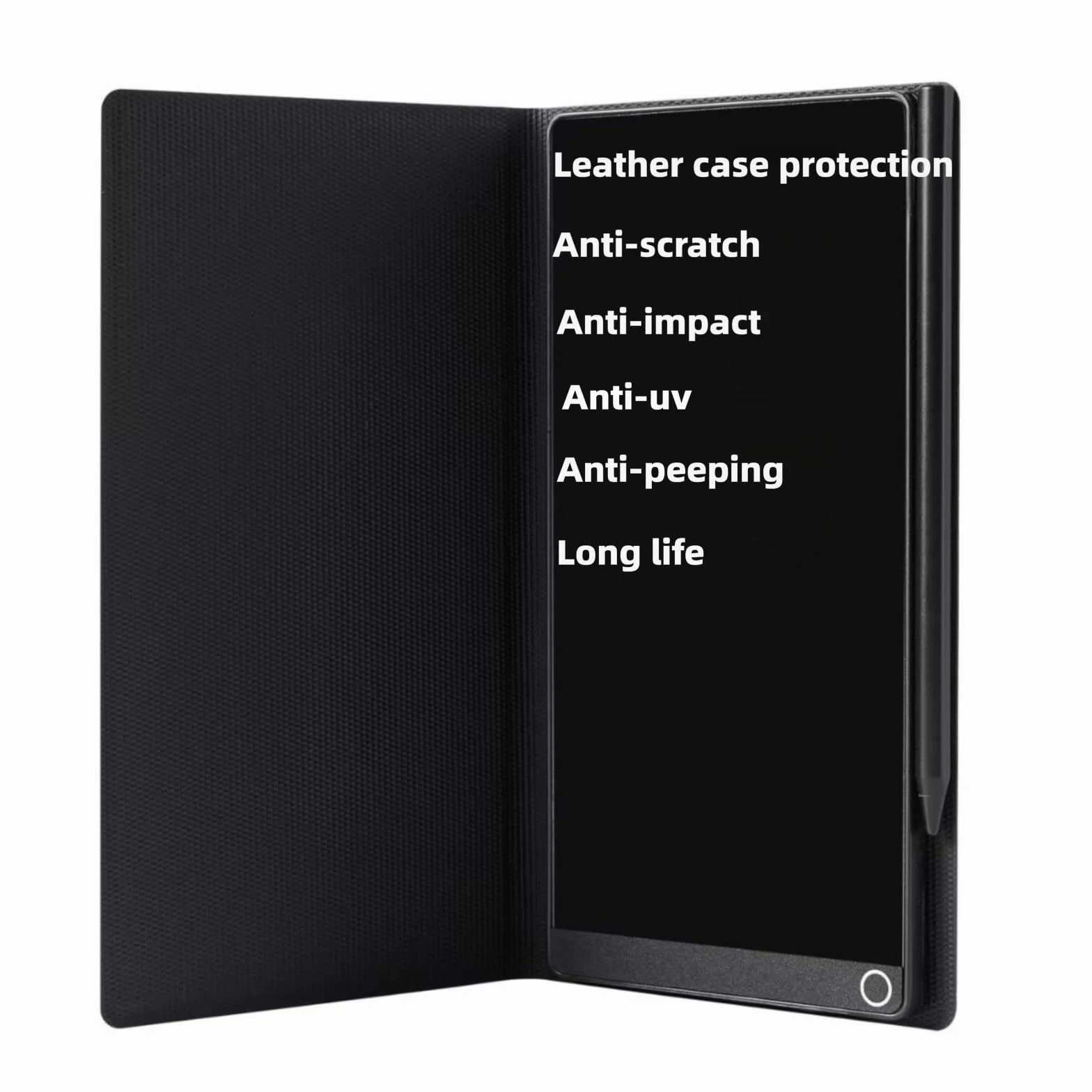 EMEBAY Tablette d'écriture LCD 6.5" Poche Bloc-Notes numérique effaçable avec étui Enfants Adultes