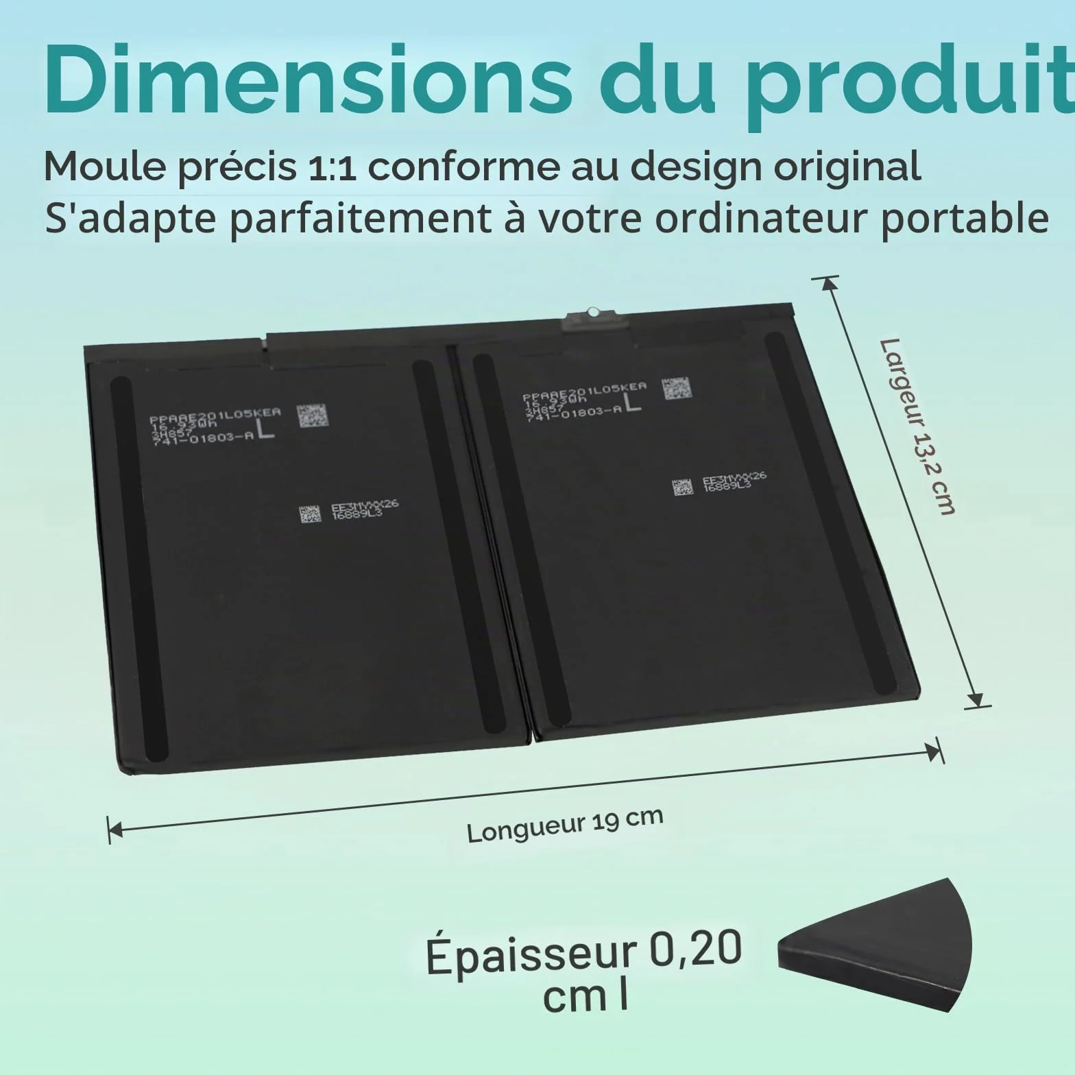 K KYUER A1484 Tablet Batterie pour iPad 5 6 7 8 9 Gen Air 1 2013