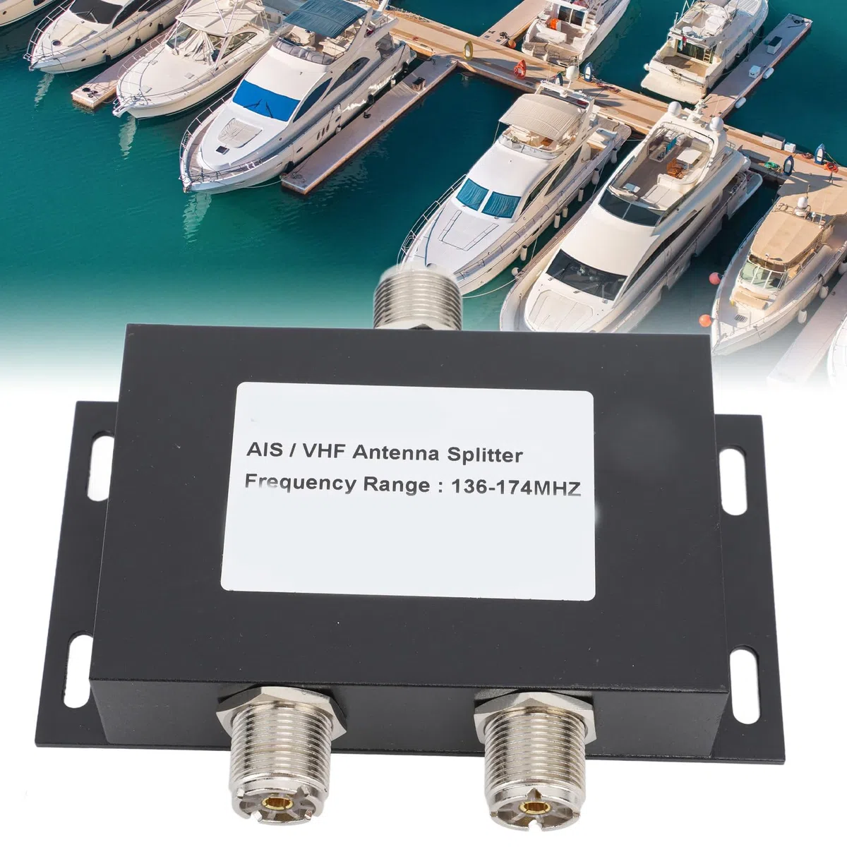 aqxreight Répartiteur de Puissance D'antenne VHF AIS pour la Navigation du Système Marin 136-174 MHz, aqxreight607ca4p8zu