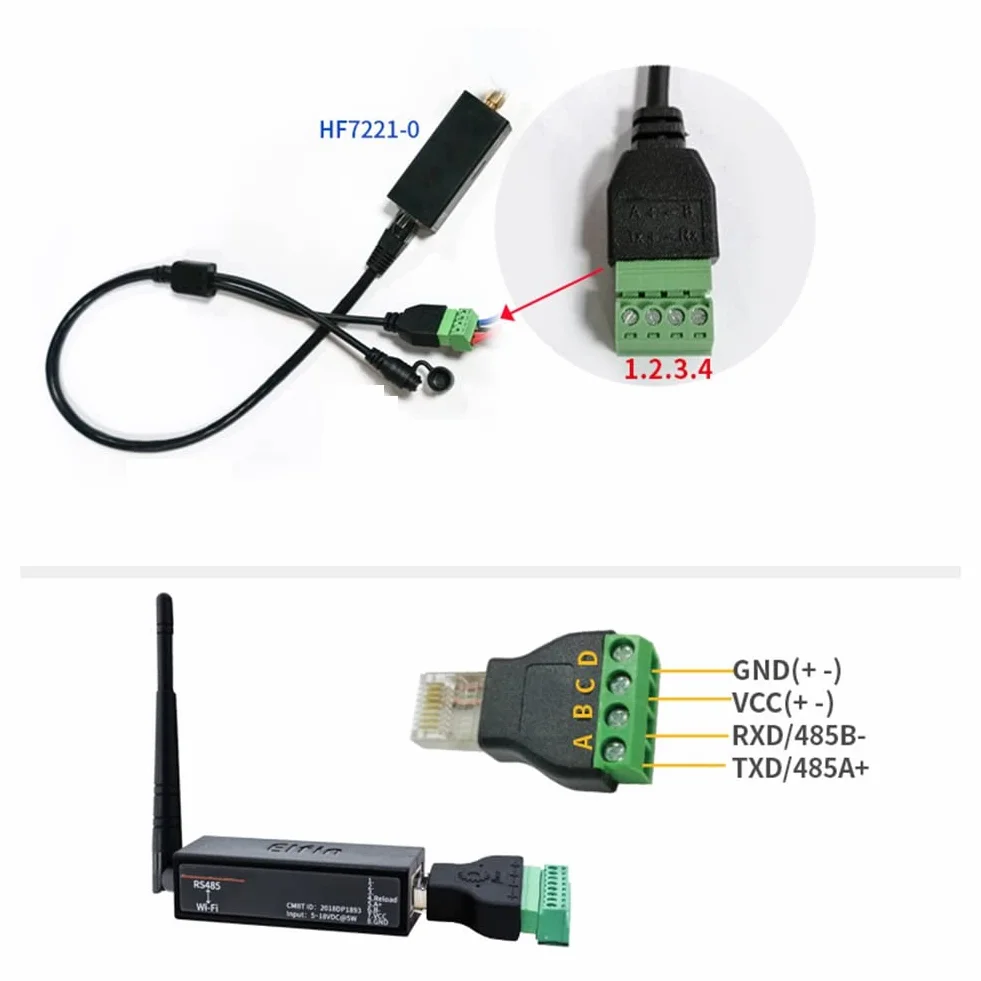 Convertisseur RS485 vers port série EW11A-0 Modbus WiFi