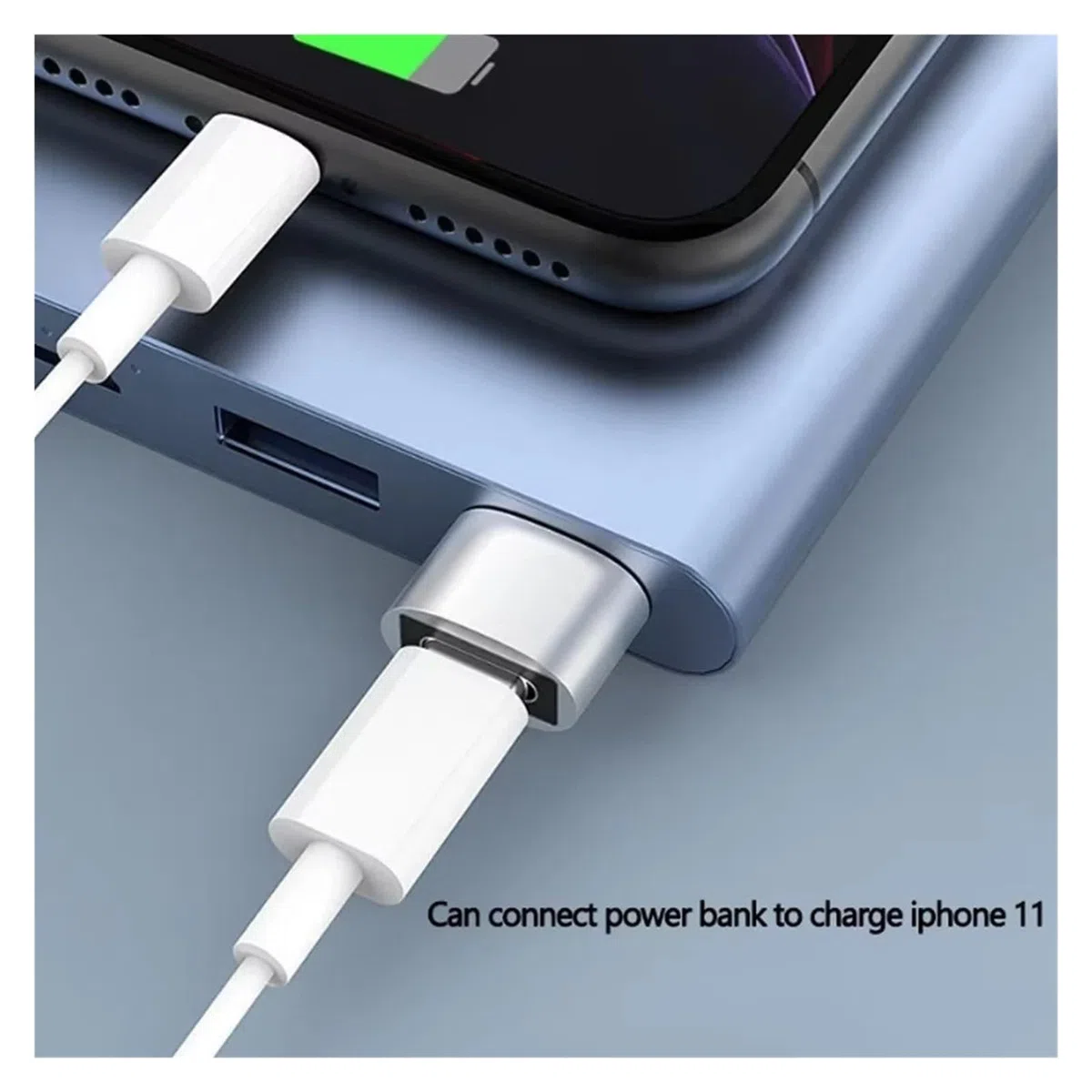Lot de 6 adaptateurs USB vers USB C femelle vers USB mâle type C vers USB A (argenté)