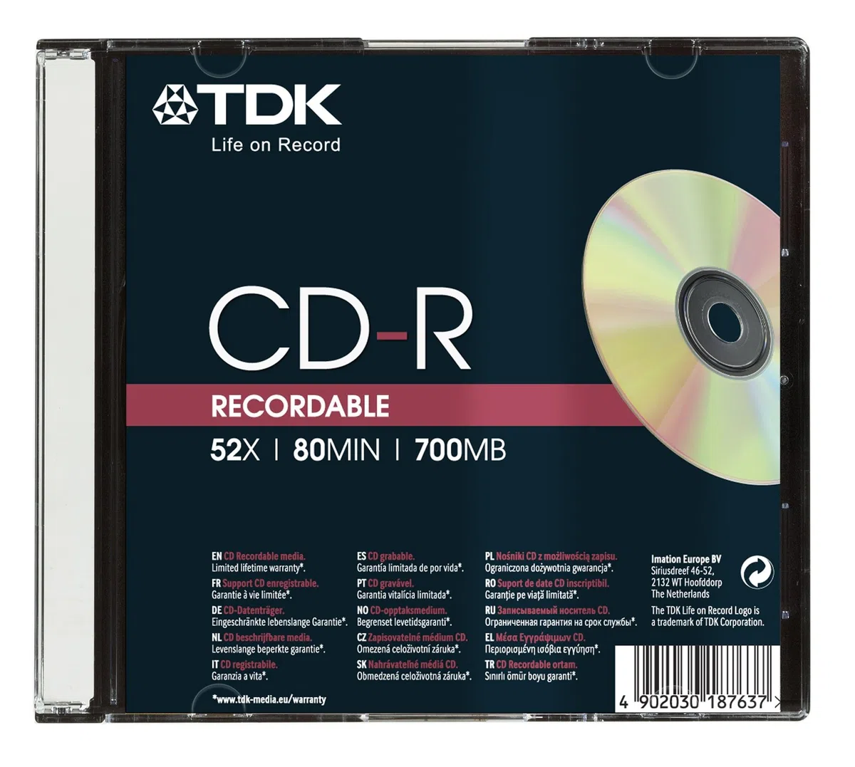 TDK CD-R x 10 700 Mo