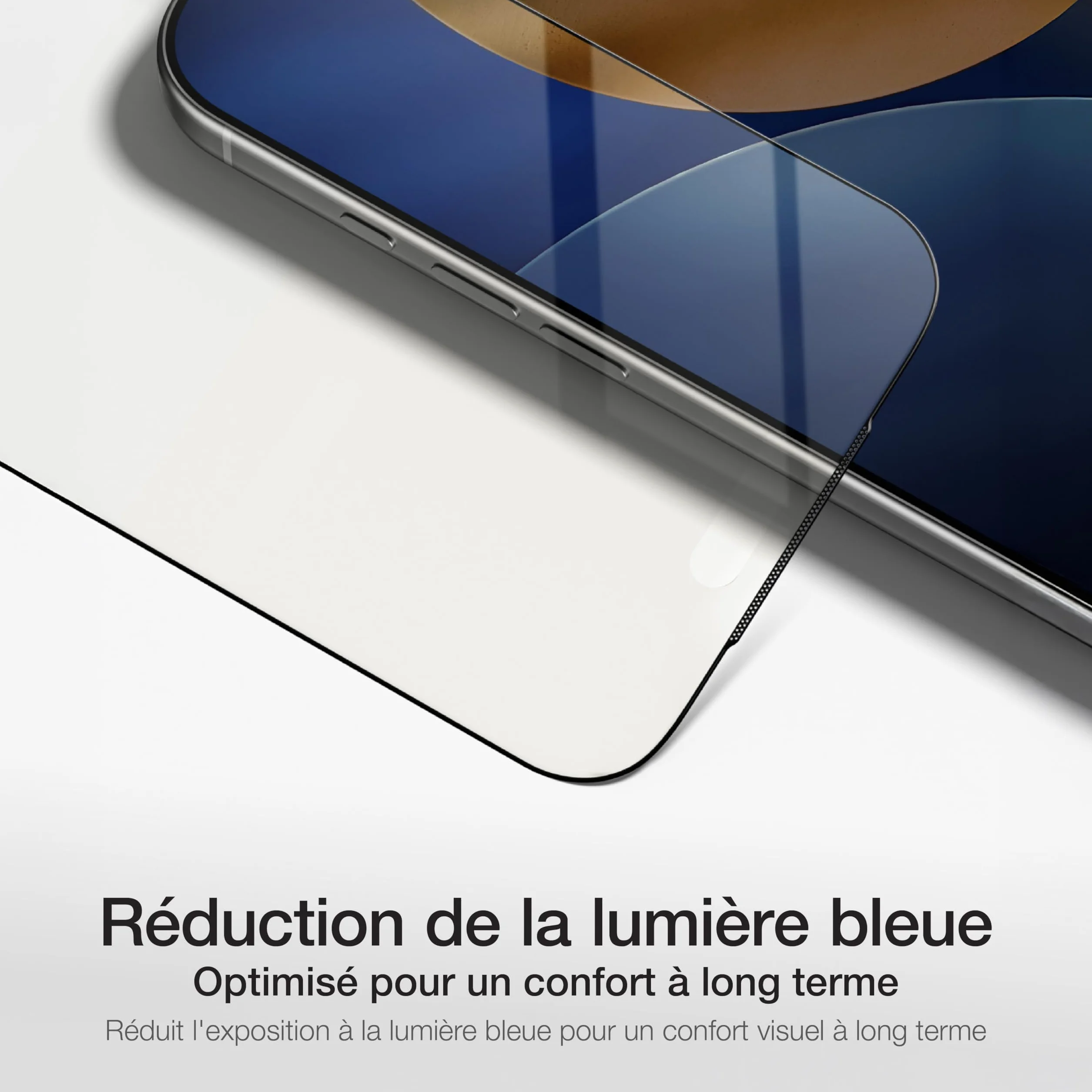 AMAZINGthing pour iPhone 17 Pro Max protecteur d’écran verre trempé 9H Anti Lumière Bleue lot de 2