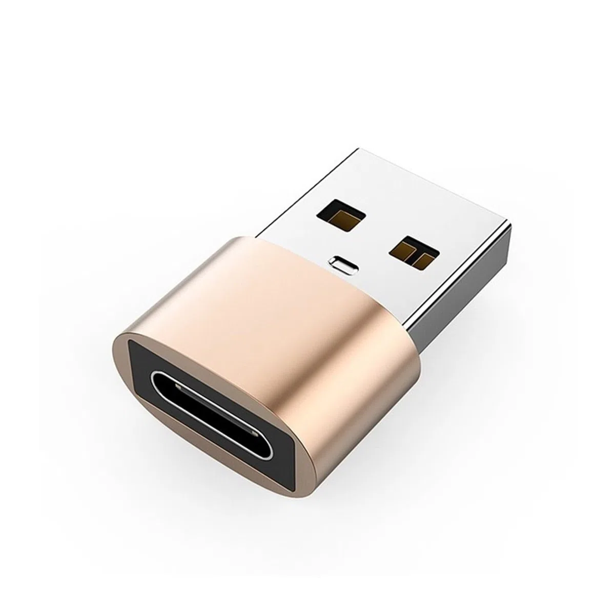 Adaptateur USB C OTG type C mâle vers 3.0 femelle convertisseur pour téléphone et tablette (doré)