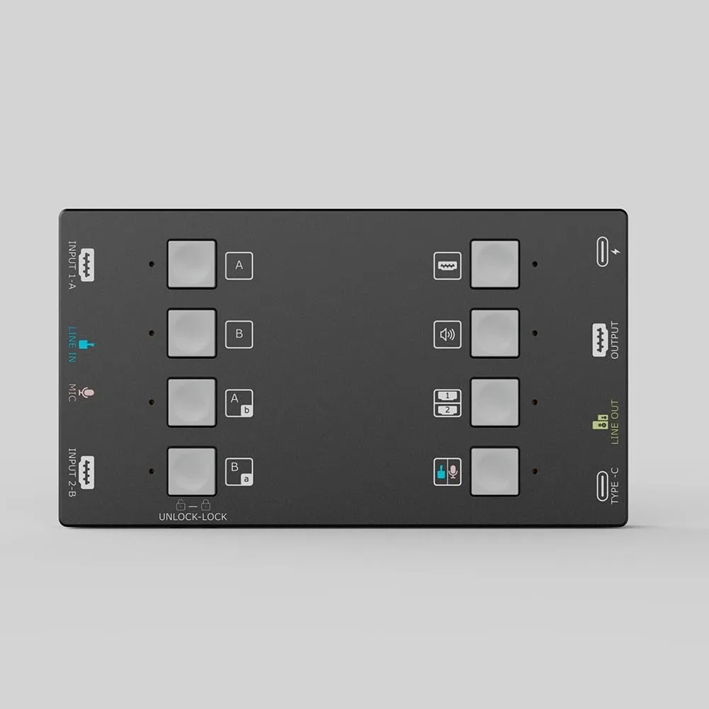 Capteur Audio-Vidéo H2U Compatible avec Double Sortie 4K, Idéal pour Le Streaming en Direct et Les Consoles de Jeux Vidéo