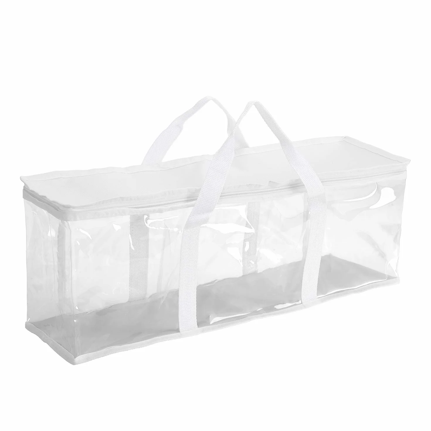 Fasmov Lot de 4 sacs de rangement DVD blancs 160 DVD
