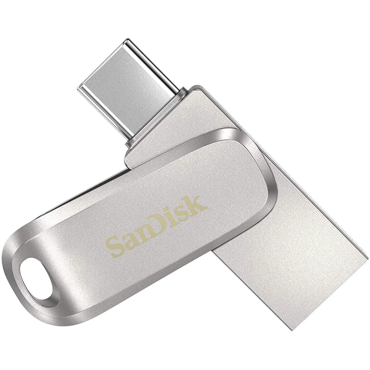 SanDisk Mémoire USB, 128 Go SanDisk USB 3.1 Gen1-A/Type-C Dual Drive avec Deux connecteurs, Type Rotatif
