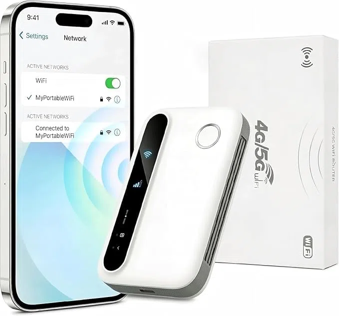 Routeur WiFi Portable 5G WiFi 6, Modem Hotspot Mobile