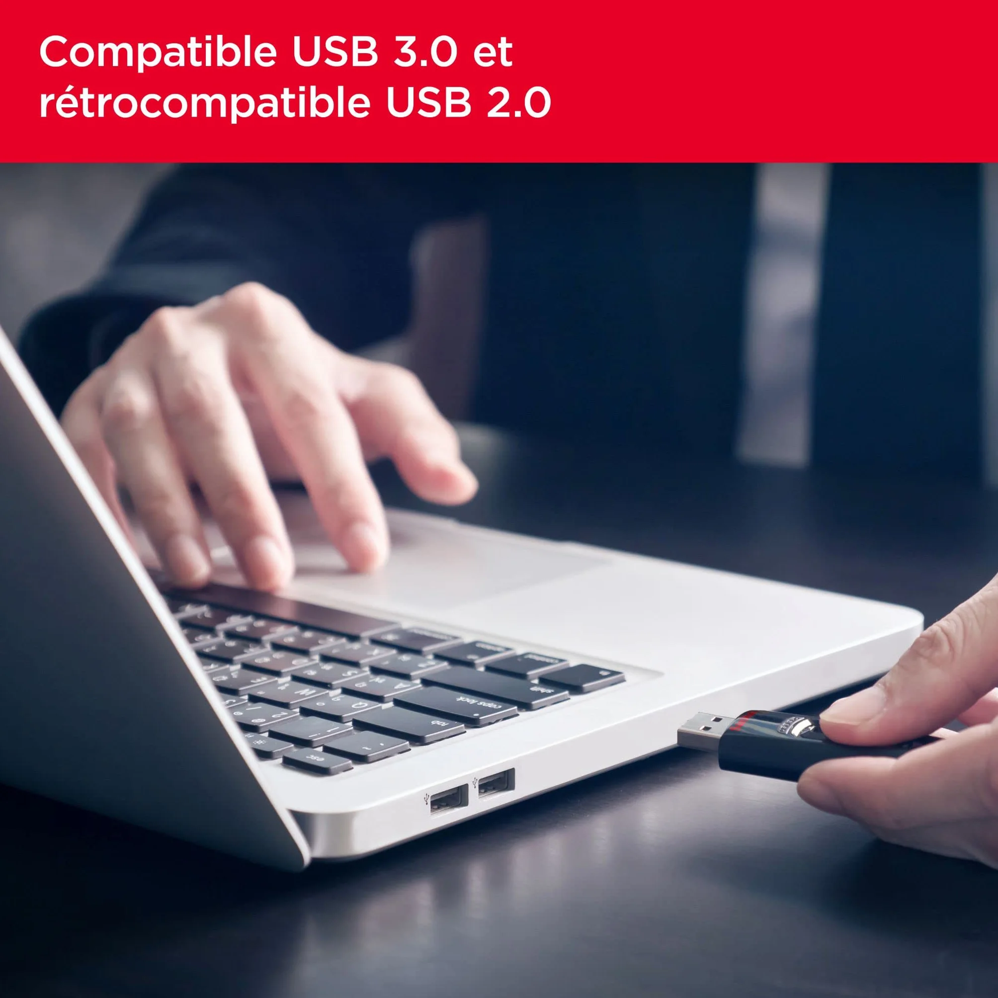 SanDisk Ultra 128 Go Clé USB 3.0 Noir